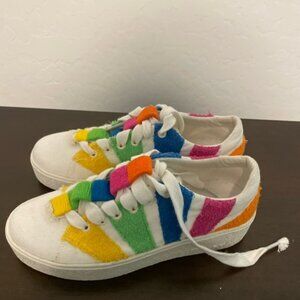 FARM RIO Womens Rainbow Sneakers Size 6.5 Platform Shoe Picnic Sunburst